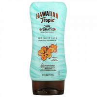 Hawaiian Tropic, Silk Hydration Weightless, невесомый увлажняющий лосьон после загара, кокос и папайя, 177 мл (6 жидк. унций)