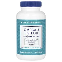 The Vitamin Shoppe, Omega-3 Fish Oil, 120 Softgels