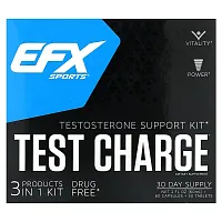 EFX Sports, Test Charge, Testosterone Support Kit, 1 Kit