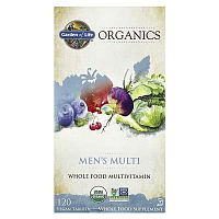 Garden of Life, Organics, Men&#x27;s Multi, 120 Vegan Tablets