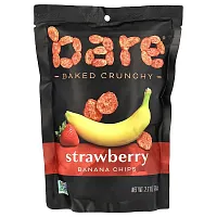 Bare Snacks, Baked Crunchy, Banana Chips, Strawberry , 2.7 oz (76.5 g)