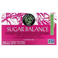 Triple Leaf Tea, Sugar Balance, &amp; Women&#x27;s Tonic with Dong Quai &amp; Mulberry, Caffeine-Free, 20 Tea Bags, 1.34 oz (38 g)