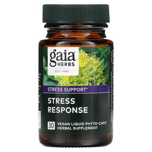 Gaia Herbs, Stress Response, 30 веганских капсул фото 3