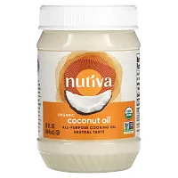 Nutiva, органическое кокосовое масло, рафинированное, 444 мл (15 жидких унций)