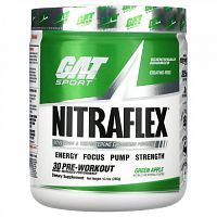 GAT, Sport, NITRAFLEX, зеленое яблоко, 285 г (10,1 унции)