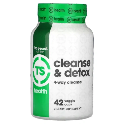 Top Secret Nutrition, Health, Cleanse &amp; Detox, 42 Veggie Caps