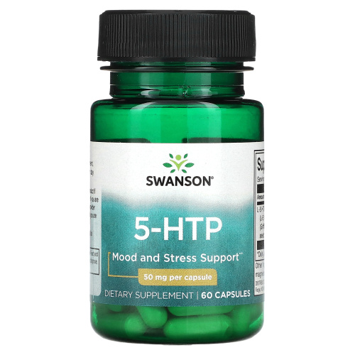 Swanson, 5-HTP, 50 мг, 60 капсул