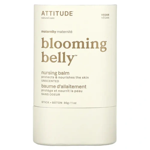 ATTITUDE, Blooming Belly, Nursing Balm, Unscented, 1 oz (30 g)