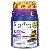 Zarbee&#x27;s, Children&#x27;s Sleep + Immune, 3+ Years, Natural Mixed Berry, 30 Gummies