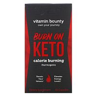 Vitamin Bounty, Burn On Keto, Calorie Burning Thermogenic, 60 Capsules