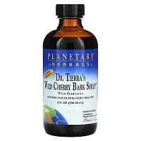 Planetary Herbals, Dr. Tierra&#x27;s Wild Cherry Bark Syrup, 8 fl oz (236.56 ml)