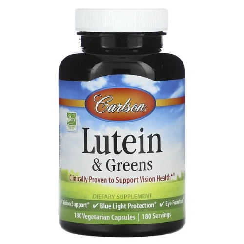 Carlson, Lutein &amp; Greens, 180 Vegetarian Capsules