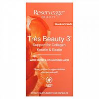 ReserveAge Nutrition, Tres Beauty 3, 90 капсул