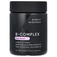 Sports Research, B-Complex, Plant Based, 120 Veggie Softgels