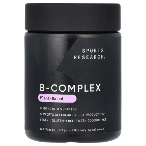 Sports Research, B-Complex, Plant Based, 120 Veggie Softgels