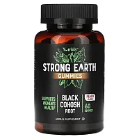 YumV&#x27;s, Strong Earth Gummies, Black Cohosh Root, Peach, 60 Gummies