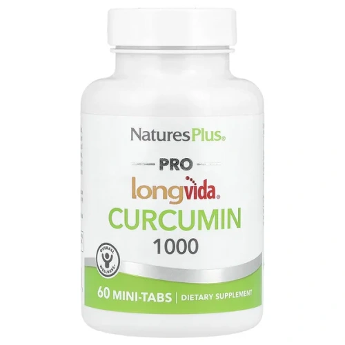 NaturesPlus, Pro Longvida®, Curcumin 1000, 60 Mini-Tabs