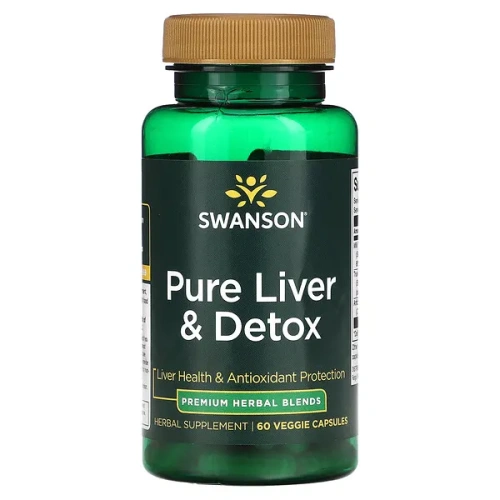 Swanson, Pure Liver &amp; Detox , 60 Veggie Capsules