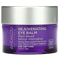 Andalou Naturals, Rejuvenating Eye Balm, Plant-Based Retinol Alternative, Age Defying, 0.45 oz (13 g)