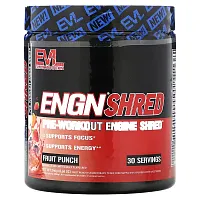 EVLution Nutrition, ENGN Shred, Pre-Workout Engine Shred, Fruit Punch, 8.68 oz (246 g)