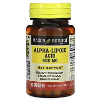 Mason Natural, Alpha-Lipoic Acid, 600 mg, 30 Capsules