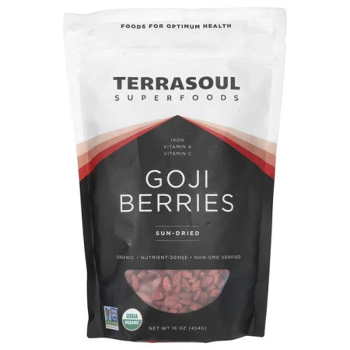 Terrasoul Superfoods, Goji Berries, Sun-Dried, 16 oz (454 g)