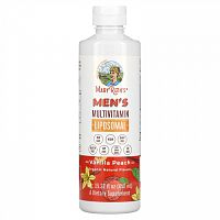 MaryRuth Organics, Men's Multivitamin Liposomal, Vanilla Peach, 15.22 fl oz (450 ml)