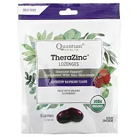 Quantum Health, Леденцы TheraZinc, вкус бузины и малины, 18 леденцов