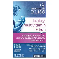 Mommy&#x27;s Bliss, Baby Multivitamin + Iron, Age 2 Months+, Grape, 1 fl oz ( 30 ml)