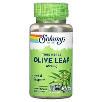 Solaray, True Herbs, Olive Leaf, 410 mg, 100 VegCaps