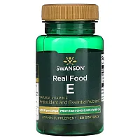 Swanson, Real Food E, 400 IU, 60 Softgels