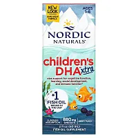 Nordic Naturals, Children&#x27;s DHA Xtra, Ages 1-6, Berry Punch, 880 mg, 2 fl oz (60 ml)