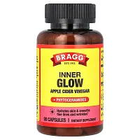 Bragg, Inner Glow, Apple Cider Vinegar + Phytoceramides, 90 Capsules