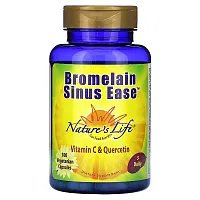 Nature&#x27;s Life, Bromelain Sinus Ease, 100 Vegetarian Capsules