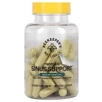 Beekeeper&#x27;s Naturals, Propolis Sinus Support, 60 Veggies Capsules