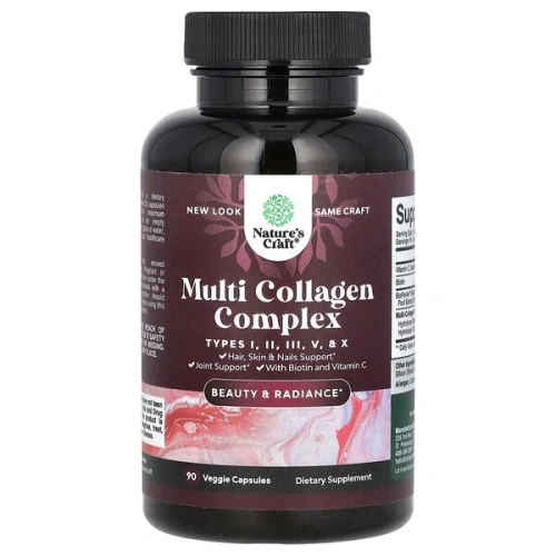 Nature&#x27;s Craft, Multi Collagen Complex , 90 Veggie Capsules