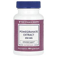 The Vitamin Shoppe, Pomegranate Extract, 250 mg, 100 Vegetable Capsules