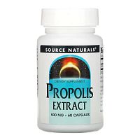 Source Naturals, экстракт прополиса, 500 мг, 60 капсул