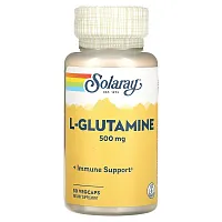 Solaray, L-Glutamine , 500 mg , 50 VegCaps