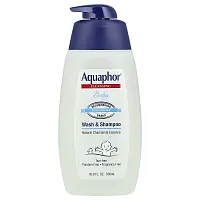 Aquaphor, Baby, Wash &amp; Shampoo, Fragrance Free, 16.9 fl oz (500  ml)