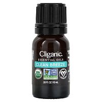 Cliganic, Смесь эфирных масел, Clean Breeze, 10 мл (0,33 унции)