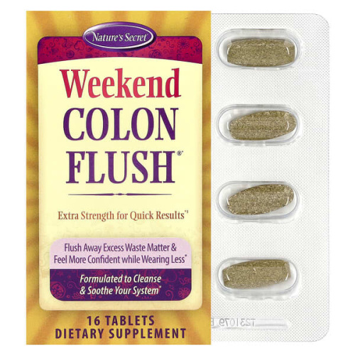 Nature&#x27;s Secret, Weekend Colon Flush®, 16 Tablets