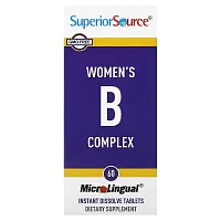 Superior Source, Women&#x27;s B Complex, 60 MicroLingual Instant Dissolve Tablets