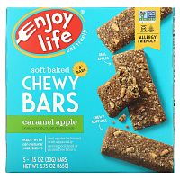 Enjoy Life Foods, Soft Baked Chewy Bars, яблоко с карамелью, 5 батончиков, 33 г (1,15 унции)