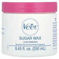 Veet, Sugar Wax Hair Remover, Essential Oils &amp; Floral Vanilla, 14 Pieces