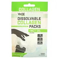 Vade Nutrition, Dissolvable Collagen Packs, + MCT Oil, Unflavored, 0.55 oz (15.5 g)