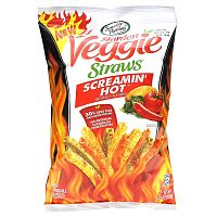 Sensible Portions, Garden Veggie Straws, Screamin&#x27; Hot, 4.25 oz (120 g)