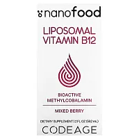 Codeage, Liposomal Vitamin B12, Mixed Berry, 2 fl oz (59.2 ml)