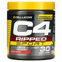 Cellucor, C4 Ripped Sport, перед тренировкой, фруктовый пунш, 255 г (9 унций)