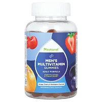 Phytoral, Men&#x27;s Multivitamin Gummies, Orange, Cherry &amp; Strawberry, 90 Gummies